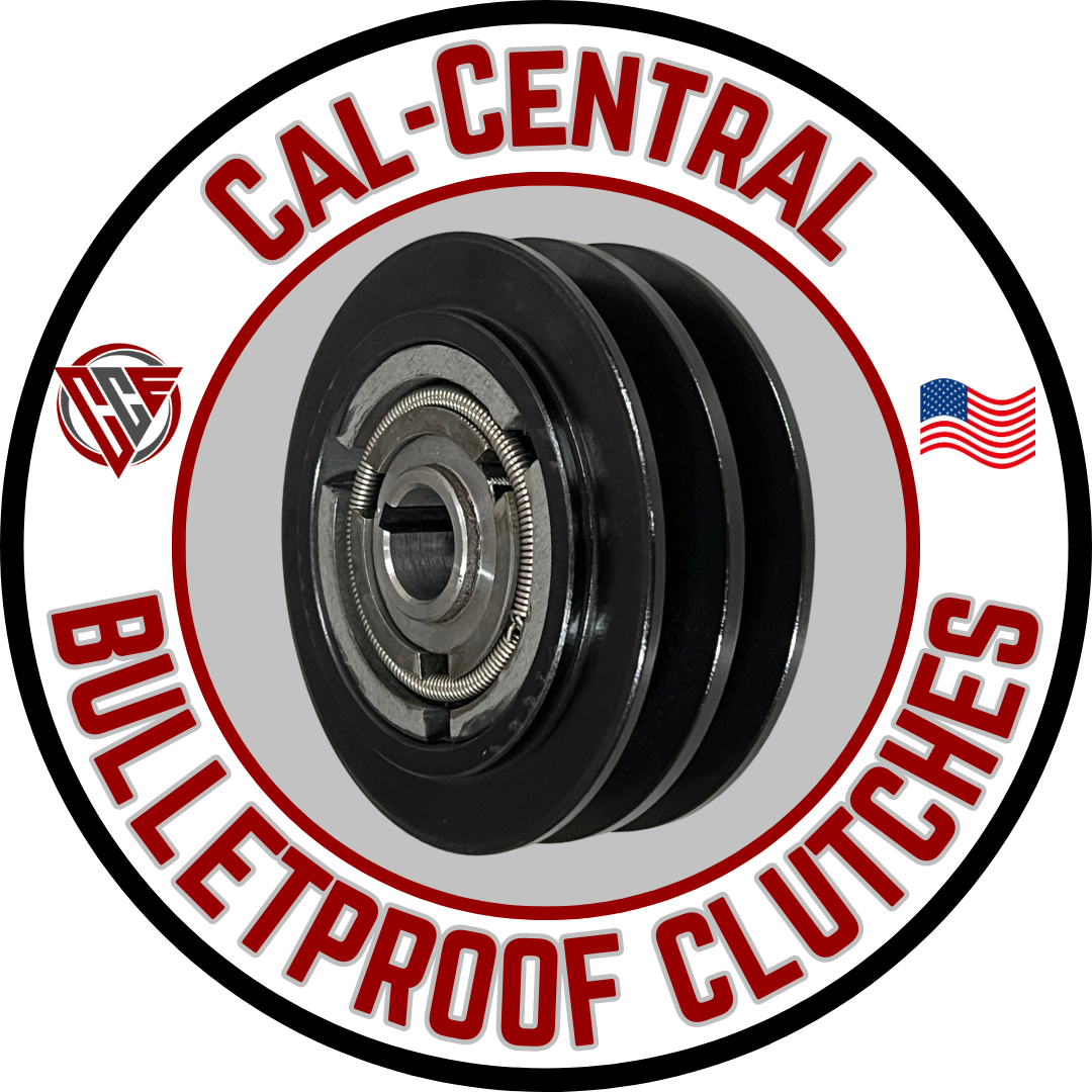 Heavy Duty Centrifugal Clutch Double 5/8" V Belt 1" Bore 5.4" Pulley NEW