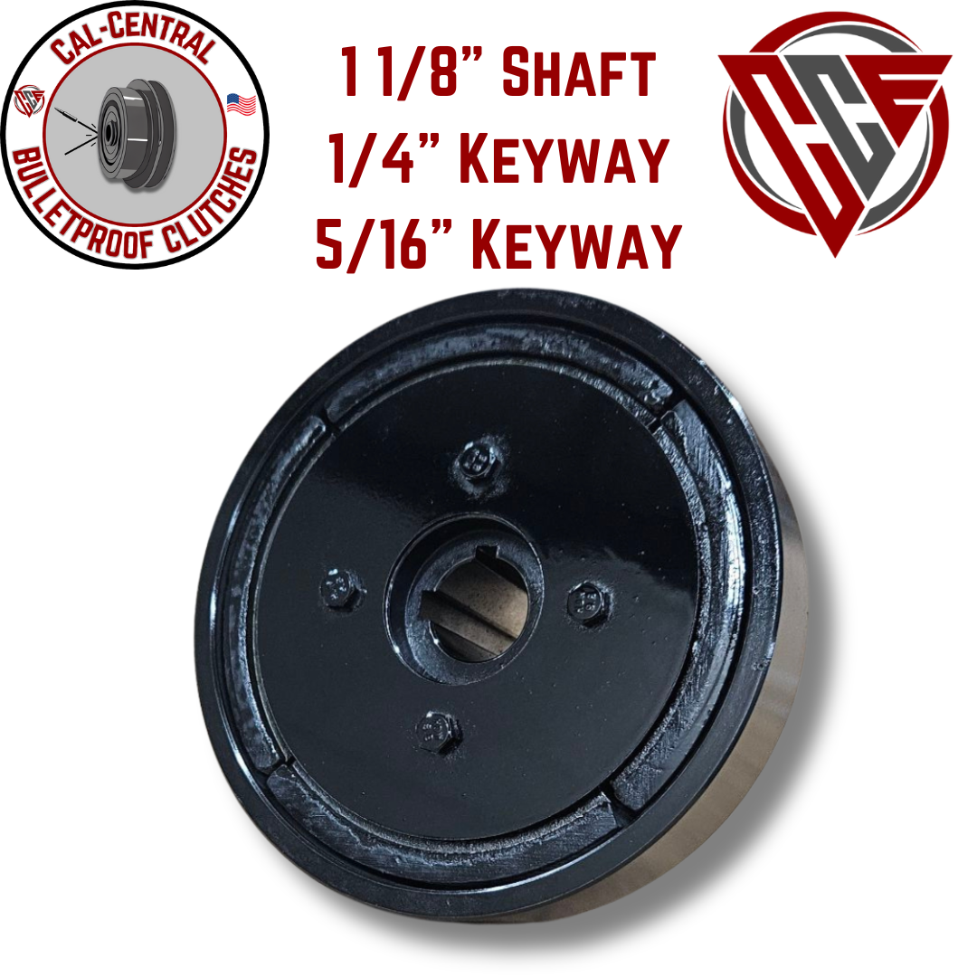 New Heavy Duty Saw Mill 1 1/8" Centrifugal Clutch Double pulley 5/8" V Belt