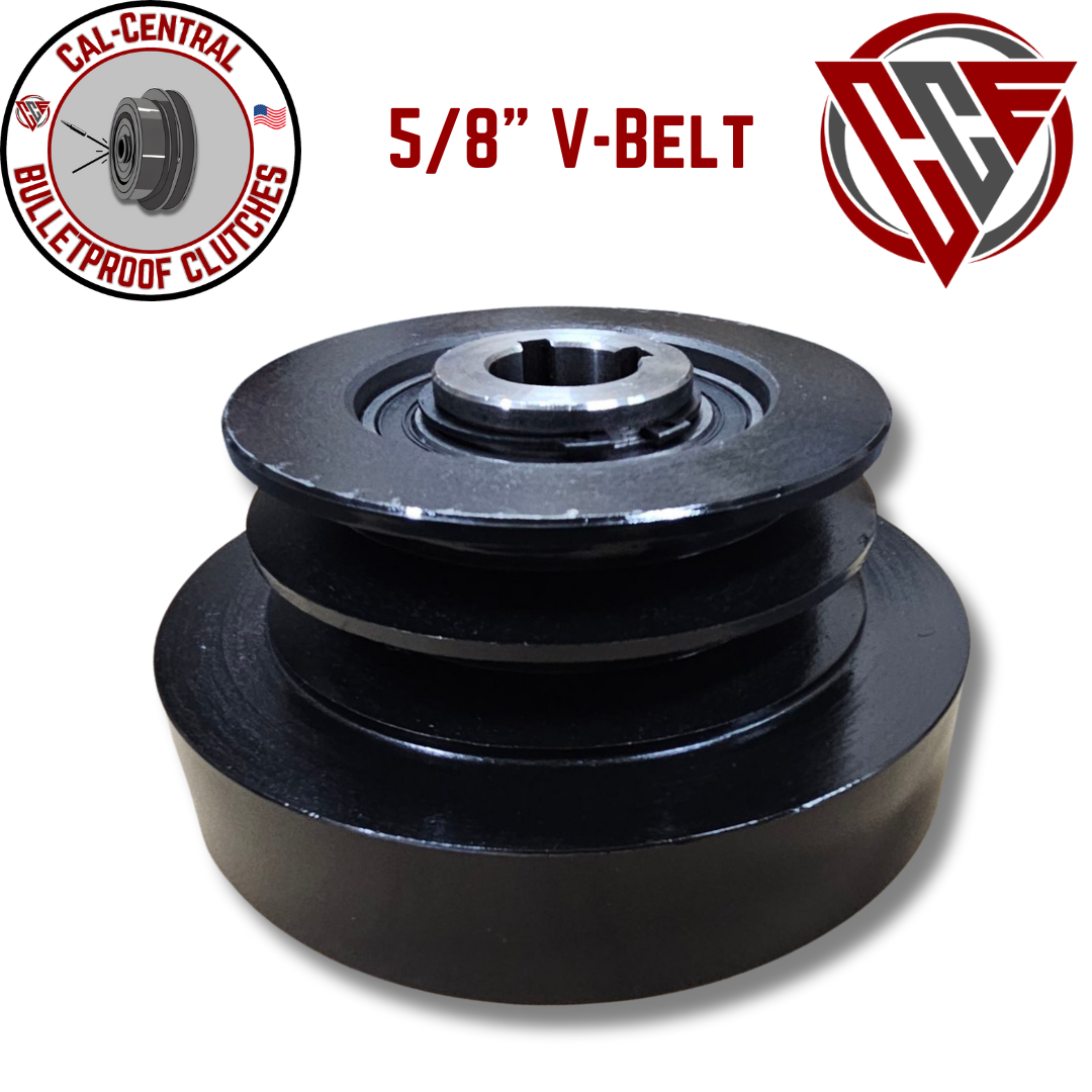 New Heavy Duty Saw Mill 1 1/8" Centrifugal Clutch Double pulley 5/8" V Belt