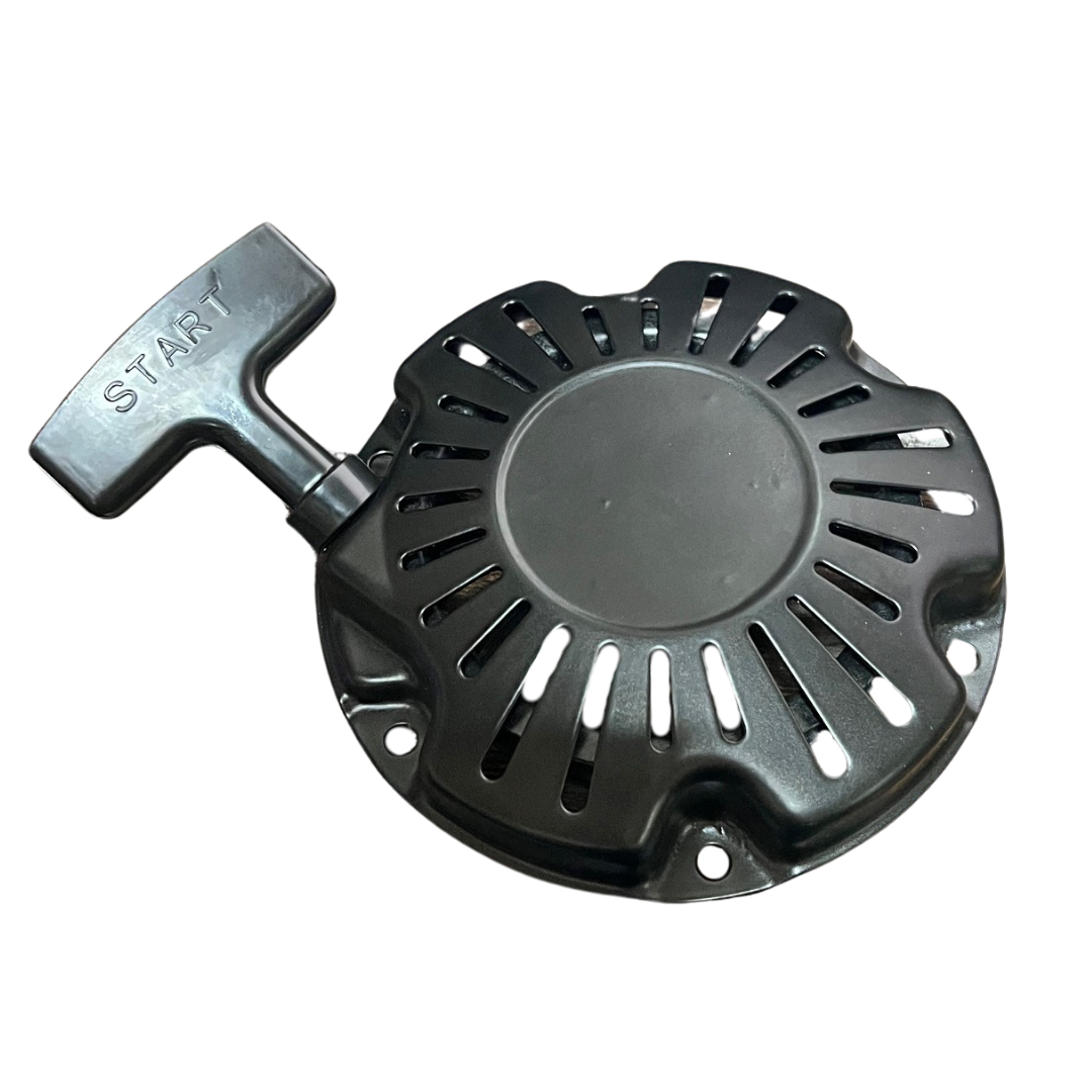 new recoil starter assembly for honda gx100 engines 28400-z0d-v02za, 28400-z0d-v03za, 28400-z0d-v04za, black. high quality aftermarket replacement part for construction or landscaping equipment.