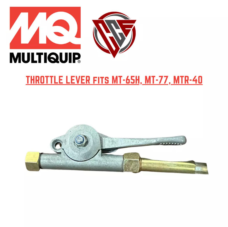 multiquip 362910060 throttle lever fits mt-65h mt-77 mtr-40. high quality aftermarket replacement part for construction or landscaping equipment.