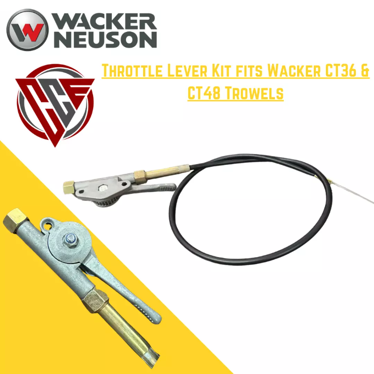 throttle lever kit fits wacker ct36 & ct48 trowels 5000163391. high quality aftermarket replacement part for construction or landscaping equipment.