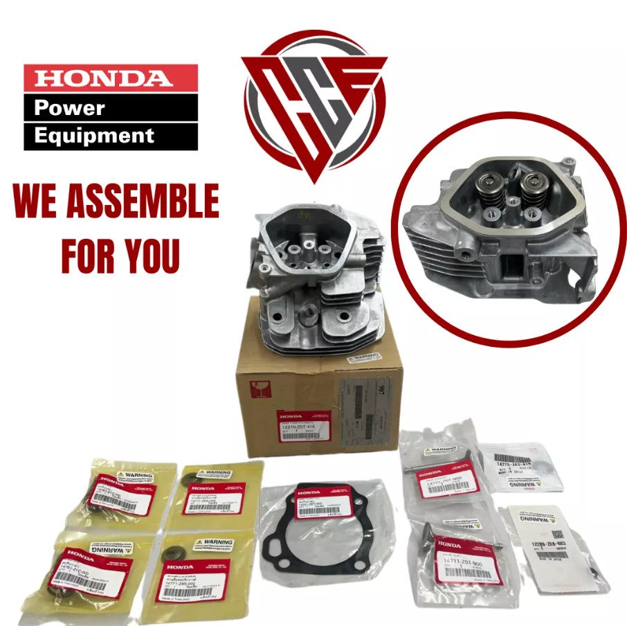 GENUINE OEM HONDA CYLINDER HEAD ASSY FITS GX340 GX390 / ASSEMBLED 12210-Z5T-416