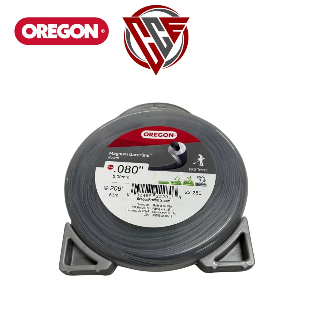 Oregon 22-280 Magnum Gatorline Trimmer Line Round .080" Gauge 208 feet
