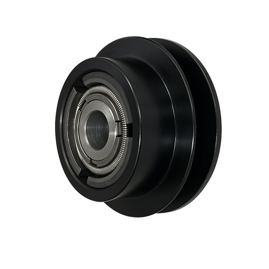 5-inch centrifugal clutch with 1/2-inch V-belt groove and 1-inch bore, designed for GX270 and GX390 engines on compactors and similar equipment