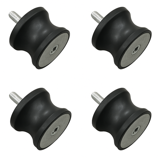 multiquip/mikasa plate compactor shockmount set of 4 for mvc88 (939010230). high quality aftermarket replacement part for construction or landscaping equipment.
