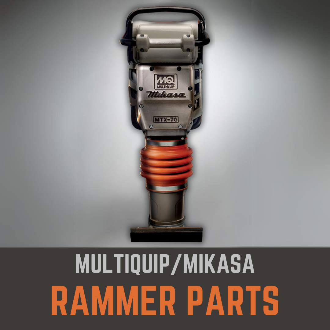 Multiquip Mikasa rammer with orange bellows – OEM-style parts for MT series rammers
