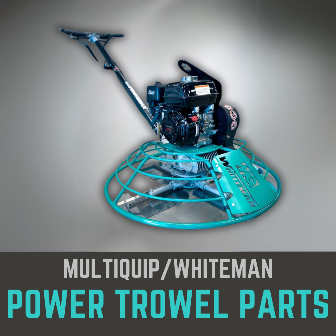 Multiquip Whiteman walk-behind power trowel – replacement blades and gearbox parts