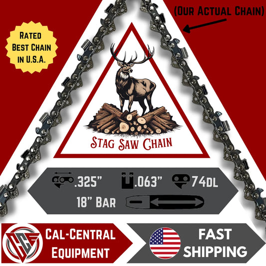 Chainsaw Chain 18 Inch .063 .325 74DL for Stihl MS260 MS390 MS360 Full Chisel