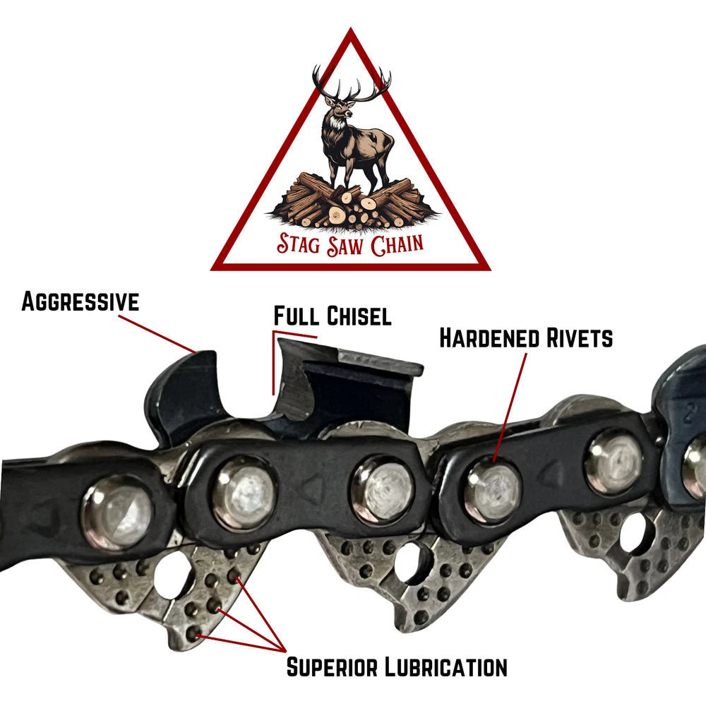 Full chisel chain for  Stihl 26RS 81 .325 .63 81 20